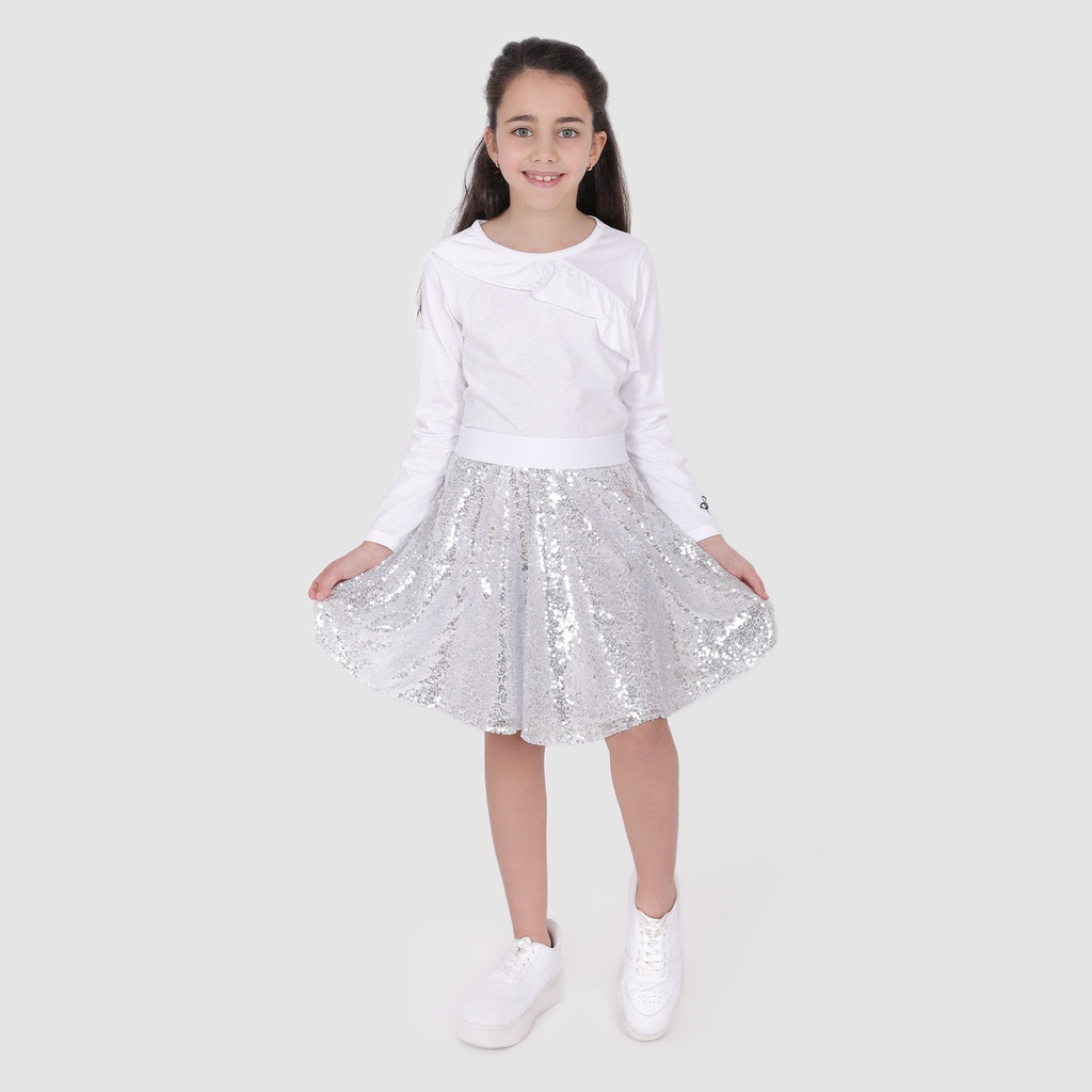 Jupe fille en tulle et elastique scintillant Kontakt